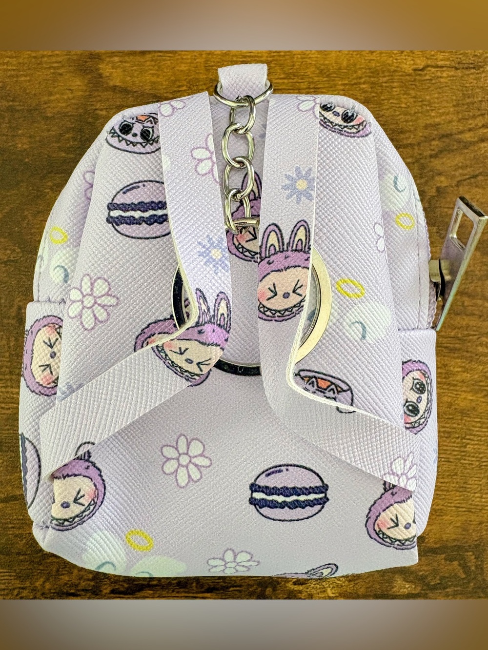 New Labubu Mini Backpack Keychain Bag Charm Accessory - Picture 2 of 3